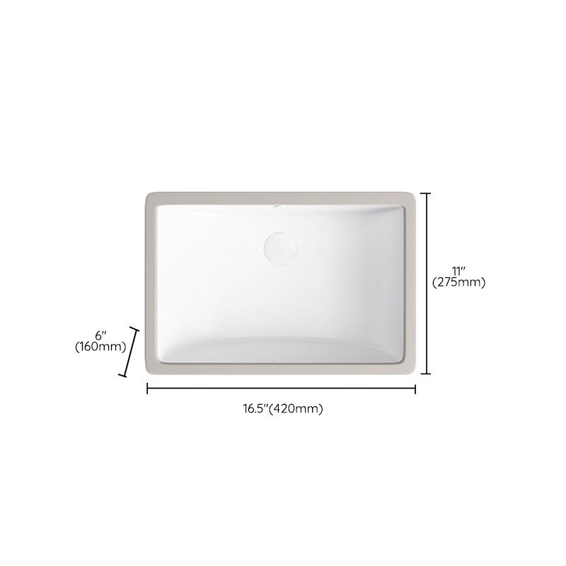 Modern Bathroom Sink Pop-Up Drain Porcelain Solid Color Oval-Shape Vessel Lavatory Sink
