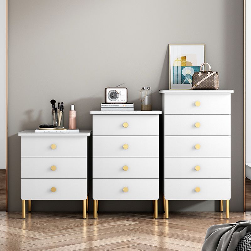 15.6-inch Width Storage Chest Dresser Glam Storage Chest with 3 Drawers