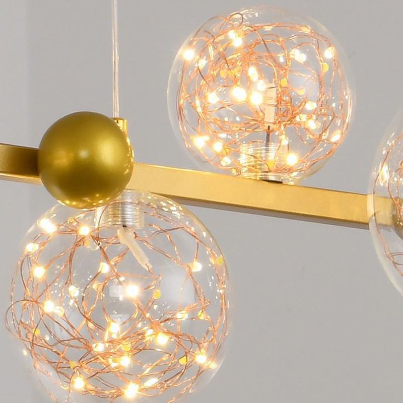 Globe Wall Lighting Modern Glass 8 Lights Rustic Wall Sconces for Kitchen