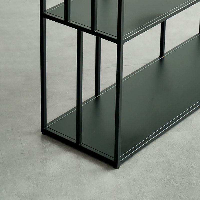 Modern Style Open Back Bookshelf Standard Metal Bookcase with Shelves