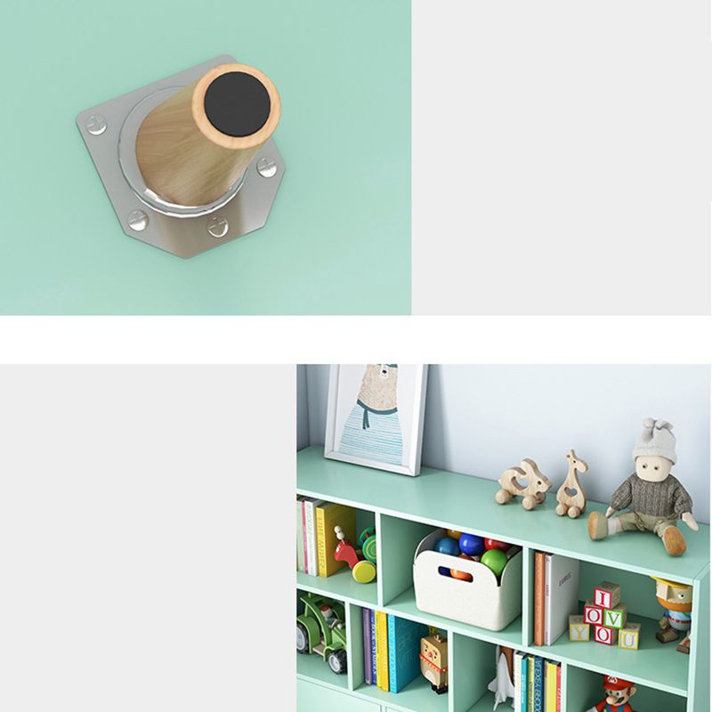 Scandinavian Standard Bookcase Engineered Wood Bookshelf with Cabinets