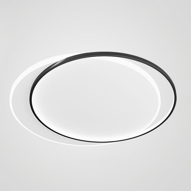 Plafonniers encastrés géométriques modernes, luminaires encastrés en métal avec abat-jour en acrylique