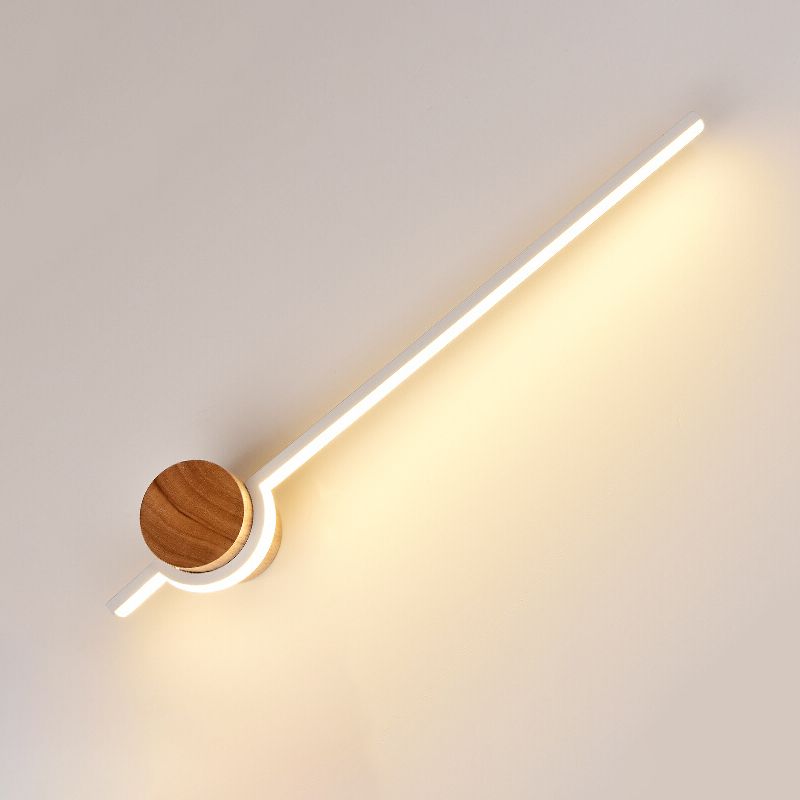1 Light Metal Linear Wall Lighting Modern Simple Style Wall Mounted Light Fixture