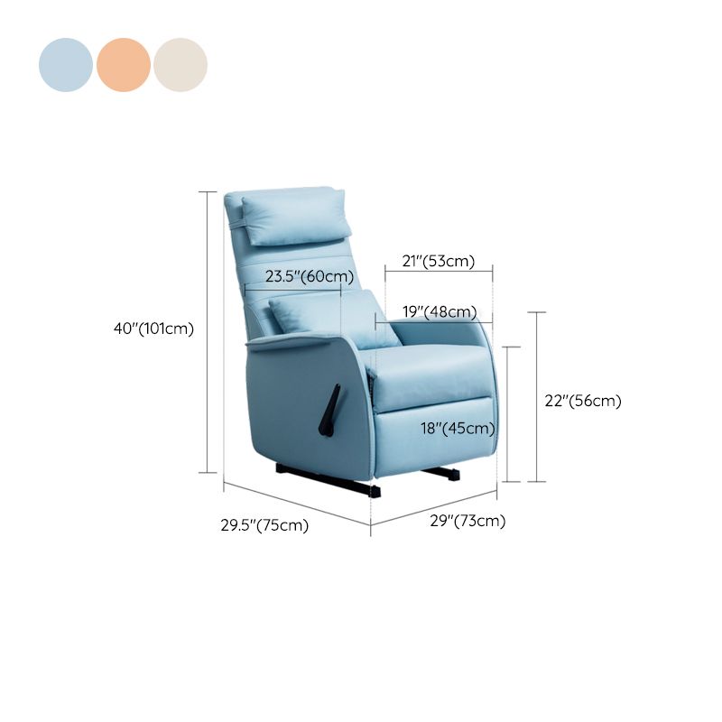 28.7" Wide Standard Recliner Chair Modern Faux Leather Manual Rocking Recliner Chair