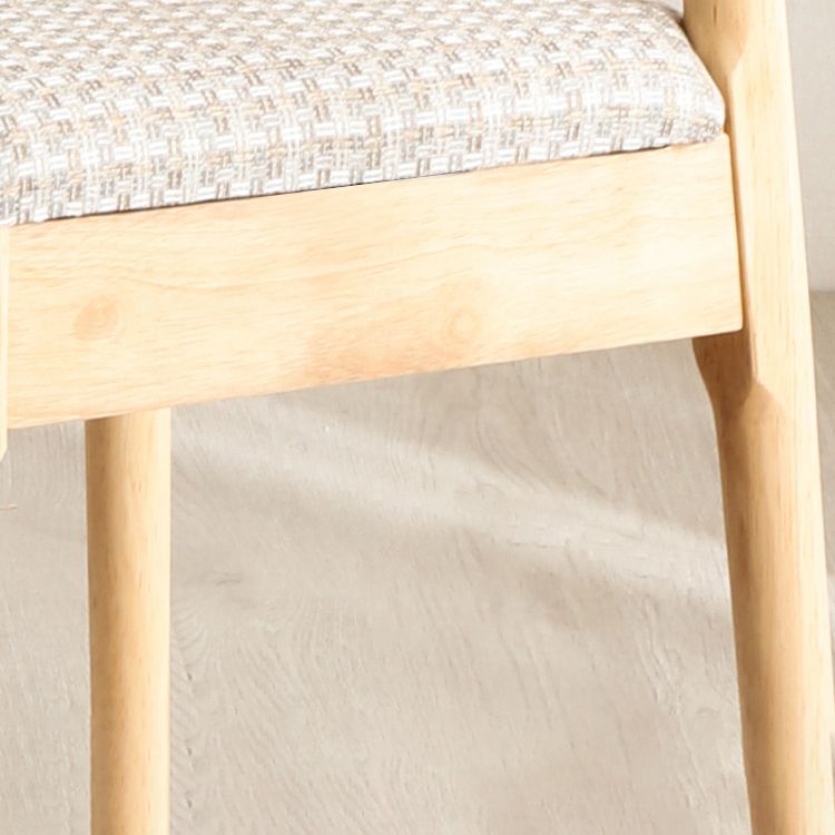 Silla de comedor de estilo escandinavo, silla lateral de comedor con respaldo abierto y cuerno de vaca sin brazos
