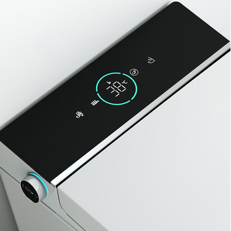 Modern Floor Mount Urine Toilet White Siphon Jet Toilet Bowl with Toilet Seat