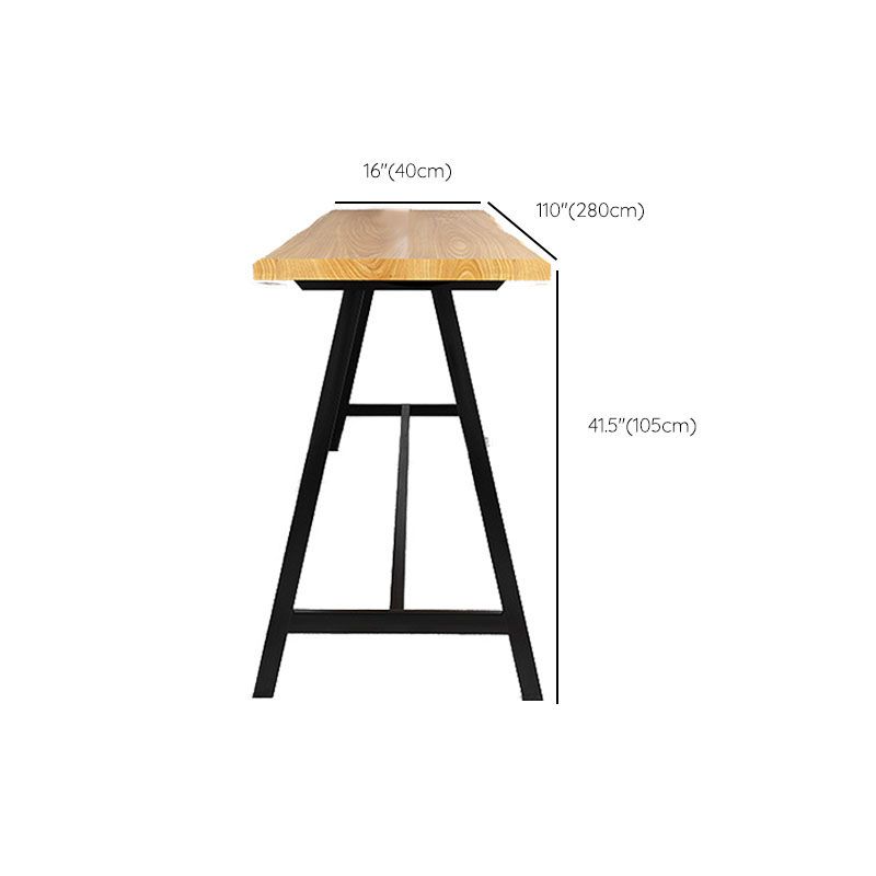 Industrial Style Bar Table Set 1/2/9 Pieces Rectangle Solid Wood Counter Set