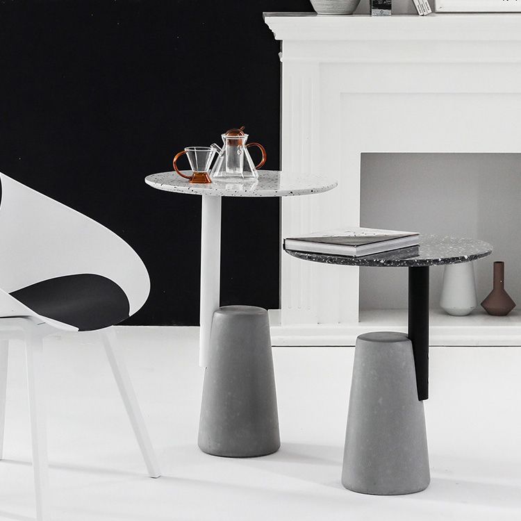 Sockelbasis traditioneller Luxus -Tisch runder Betontisch für Esszimmer