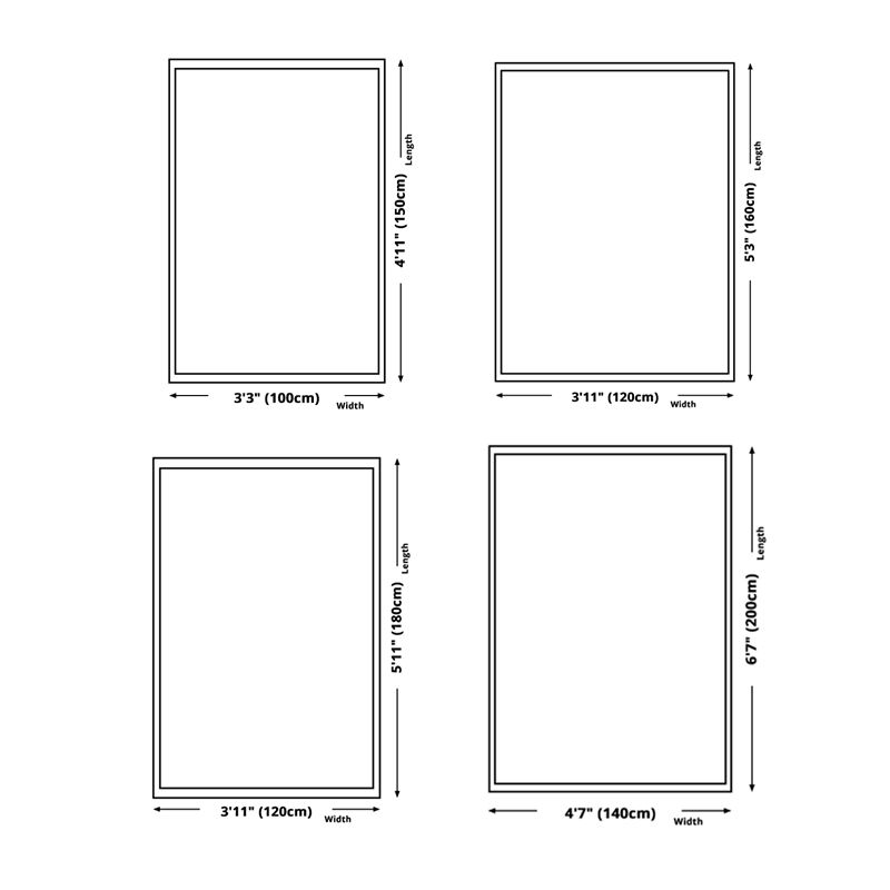 Modern European Style Rug Colorful Glam Floral Print Carpet Anti-Slip Backing Rug for Home Decor