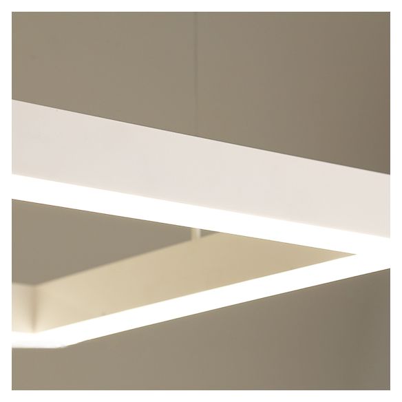 Moderne verlichting kroonluchters Meerdere vierkanten Opgeslepen verlichtingsarmaturen voor woonkamer