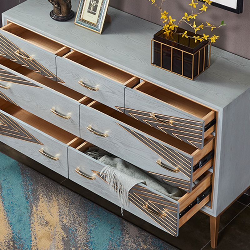 15.6/14.82 Inch Width Glam Storage Chest Manufactured Wood Dresser