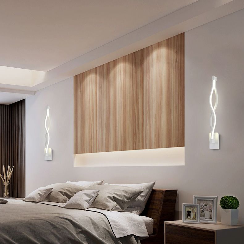 Ayuda de lámpara LED de estilo nórdico accesorio de iluminación de pared giro con sombra de metal