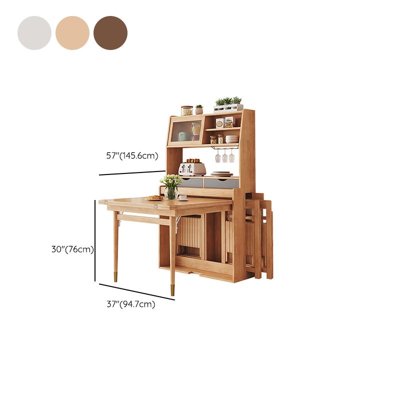 1/3/5 Pieces Modern Wooden Multi Purpose Dining Set for Home