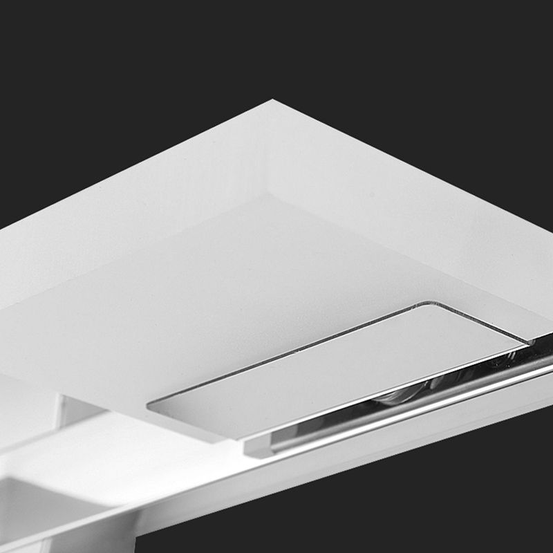 Iluminación de tocador cuadrado estilo moderno de metal múltiples luces de polvo de tocador