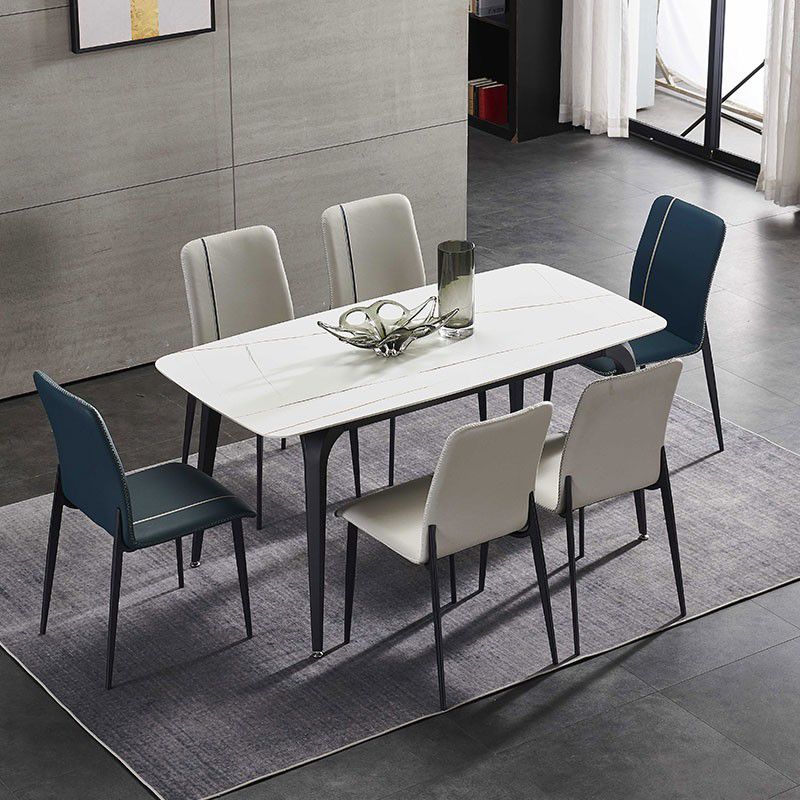 Metal Modern Indoor-Outdoor Side Chairs Parsons Dining Chair