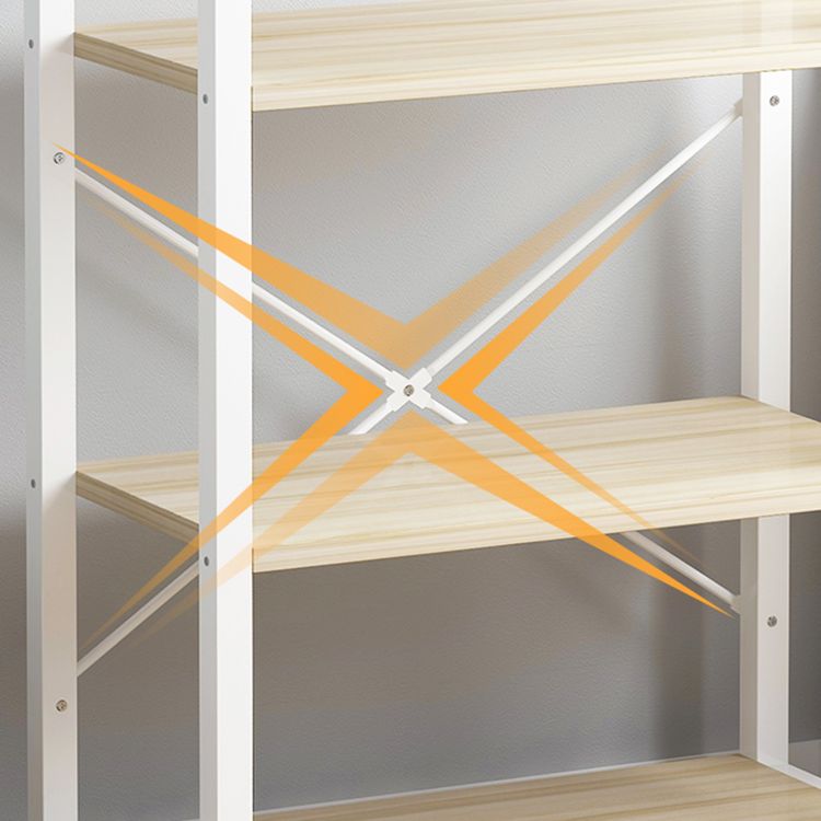 Etagere Shelf Bookcase Modern Vertical Bookshelf for Home Office