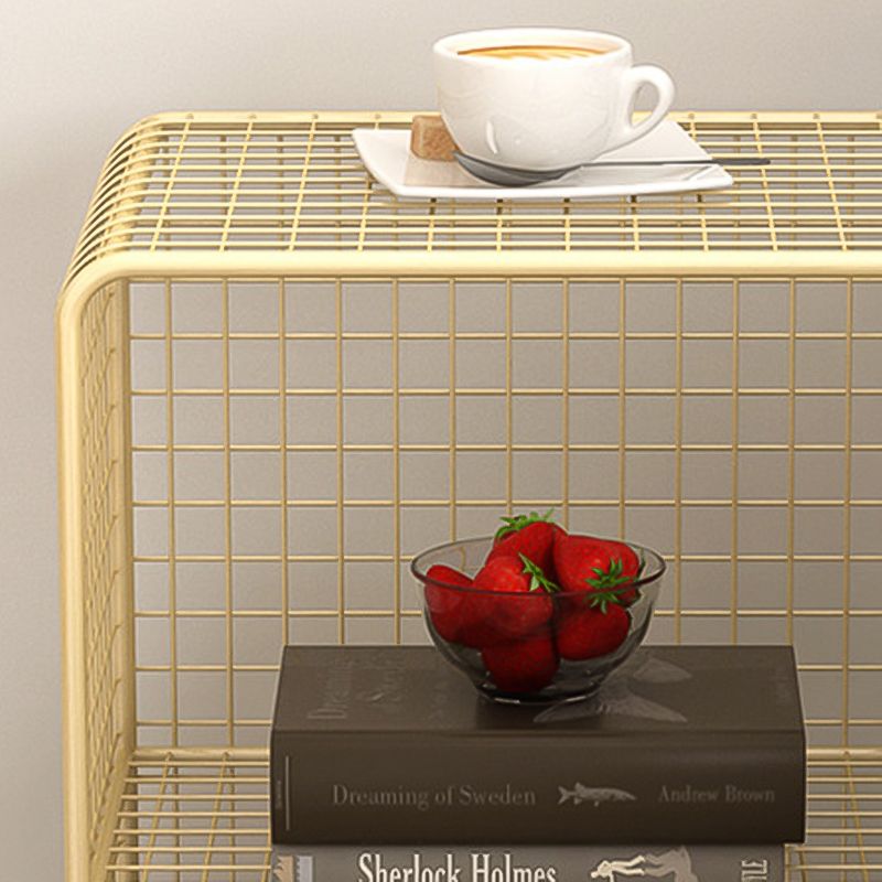 Scaffali in metallo in metallo chiuso in stile minimalista per la sala da studio