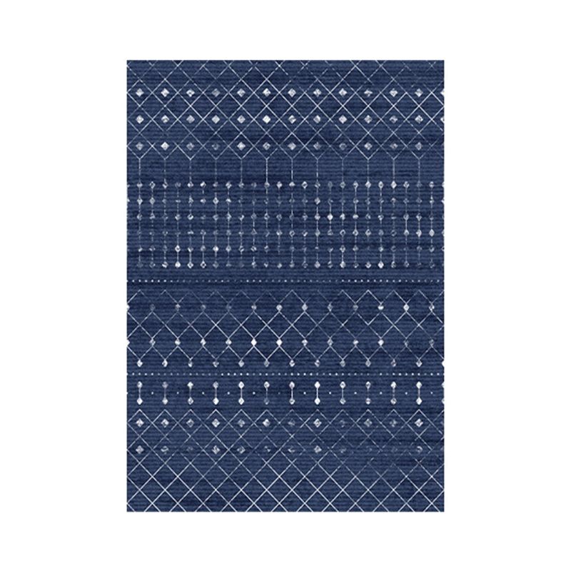 Alfombra de poliéster de alfombra marina moderna alfombra gráfica sin deslizamiento para el salón