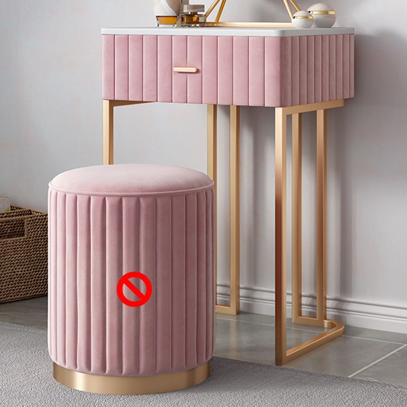 1 Drawer Dressing Table Luxurious Metal Frame Make-up Vanity