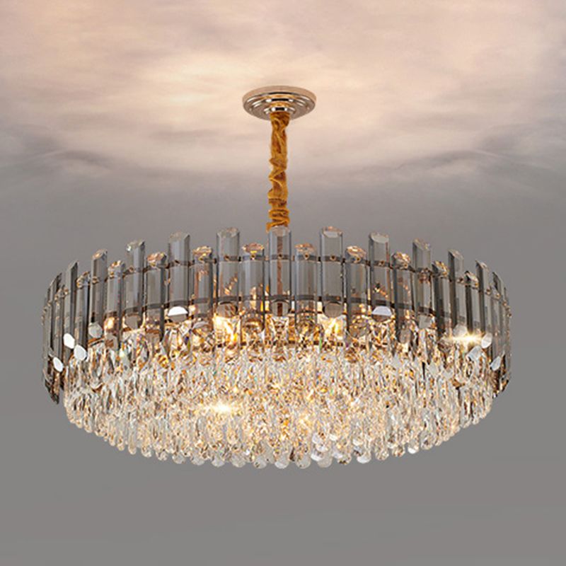 Modern Circular Chandelier Crystal Chandelier Lighting Fixtures For Dining Room