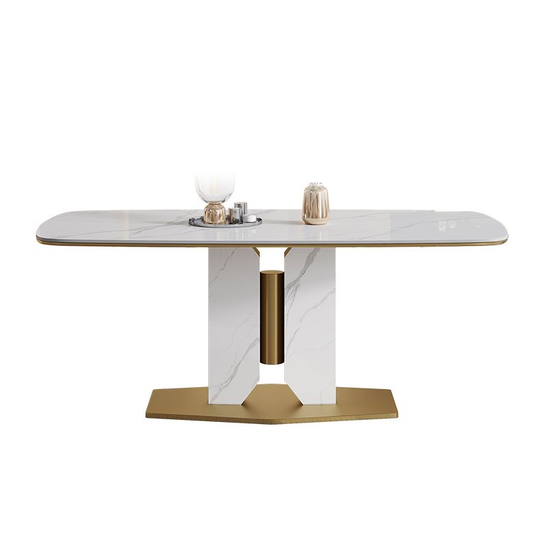 Nordic Sintered Stone Top Dining Set 1/4/5/7 Pieces Rectangle Dining Table with Chairs