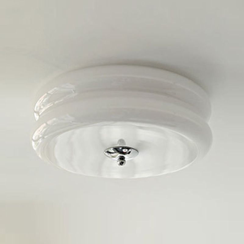 Glass Flush Ceiling Light Modern Flush Mount Ceiling Fixture for Bedroom