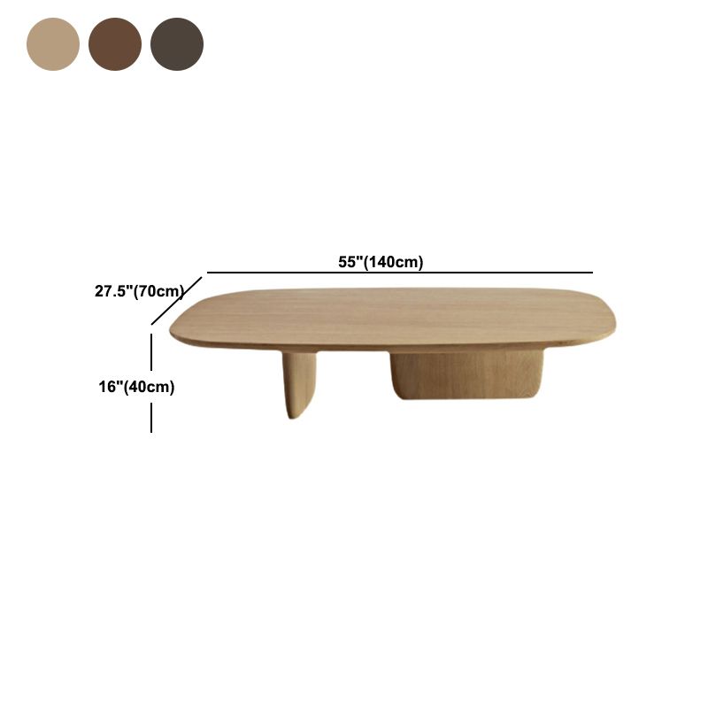 Scandinavian 1 Single Coffee Table Wood Rectangular Cocktail Table