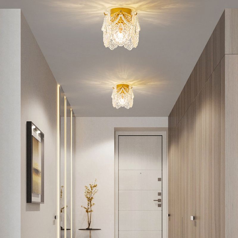 Modern Ceiling Light Creative Glass Flush Mount Ceiling Light Fixture for Bedroom