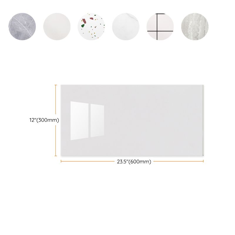 Plastic Wallpaper Contemporary Field Tile Peel and Stick Backsplash