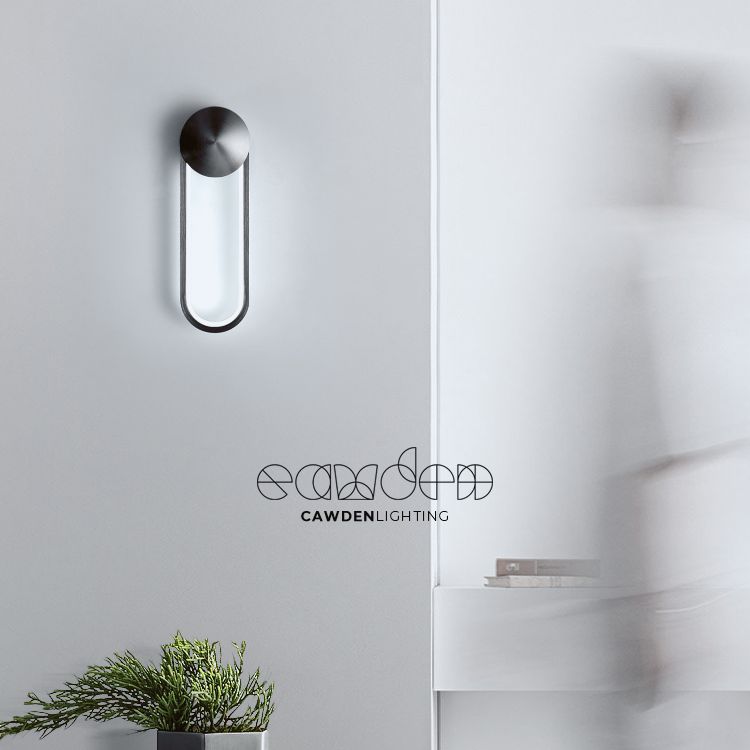 Accesorios de iluminación ovalos de pared ovalados modernos rotativos con luces de apliques de metal con sombra de gel de sílice