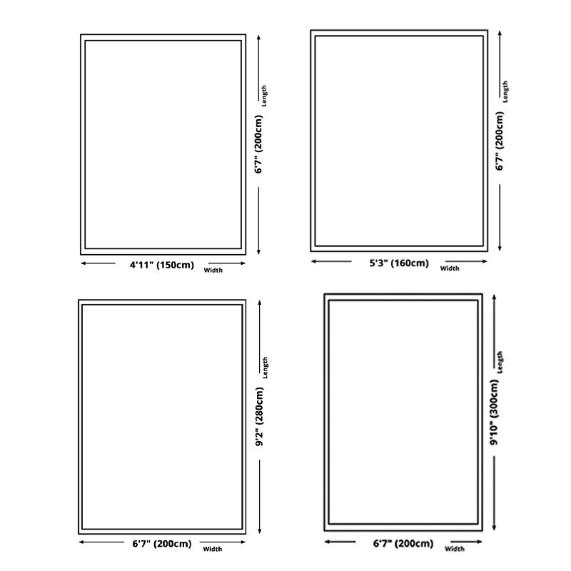 Tapis graphique en polyester beige rétro