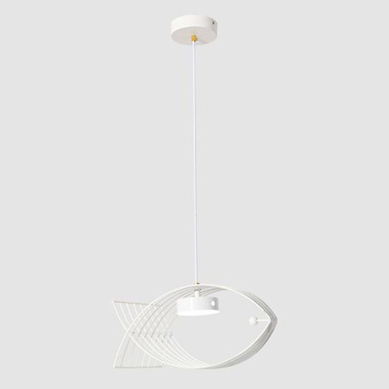 Forme de poisson en une lumière Lumière Light Atest de suspension LED moderne Éclairage d'éclairage pour la cuisine