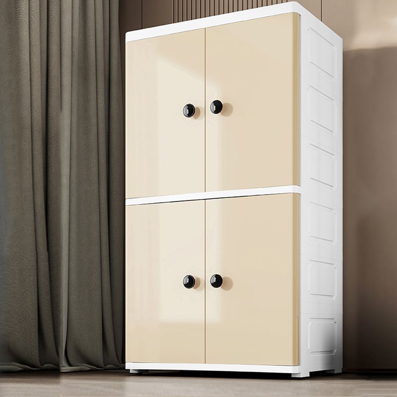 Contemporary Wardrobe Armoire Plastic Wardrobe Closet with Legs