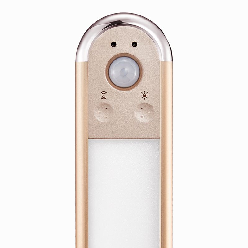 Gold länglich mobile LED Mirror Light Moderne Metall Waschtisch für Pulverraum