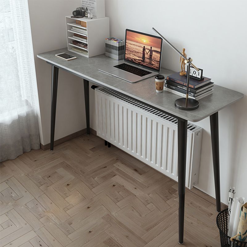 Contemporary Rectangle Bar Table Stone Bar Dining Table with 4 Legs