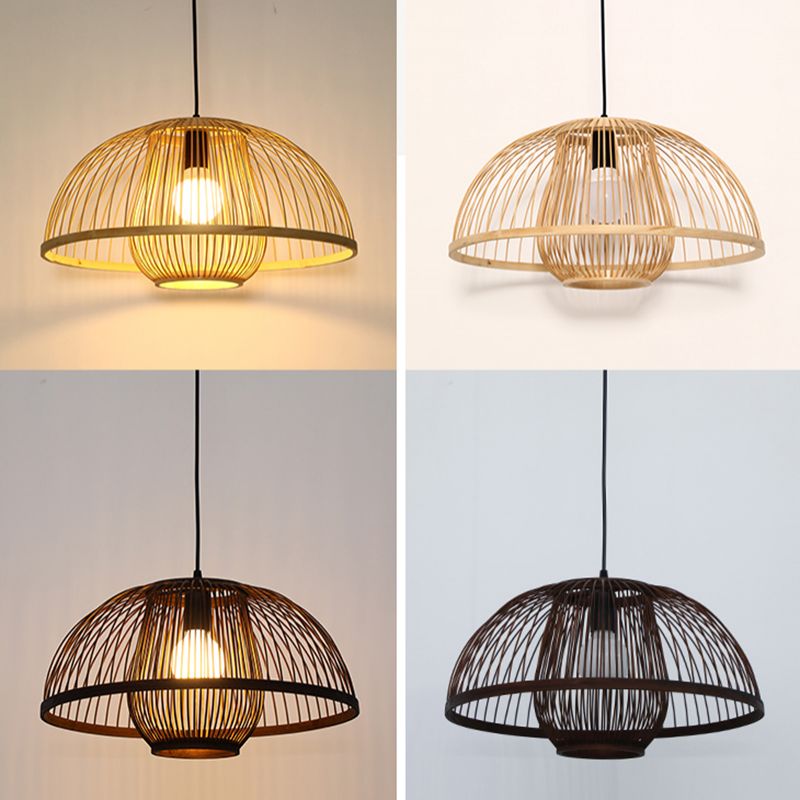 Bamboo moderne suspendu le luminaire pendentif simple pour le salon du salon