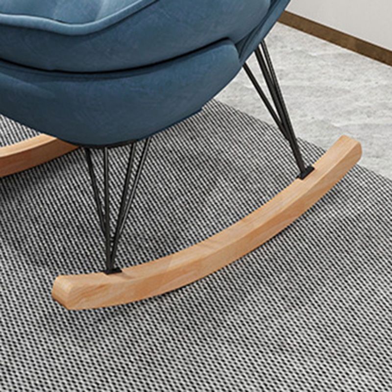 Modern Indoor Nursery Sofa Rocking Chair Living Room Rocking Chair with Ottoman