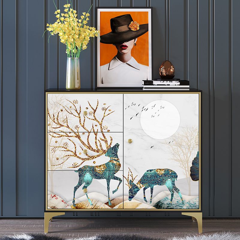 14.04-inch Width Classic Glam Storage Chest Solid Wood Storage Chest Dresser