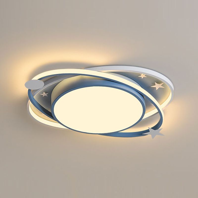 Eigentijdse LED-plafondlamp acryl kap kinderkamer inbouwlamp