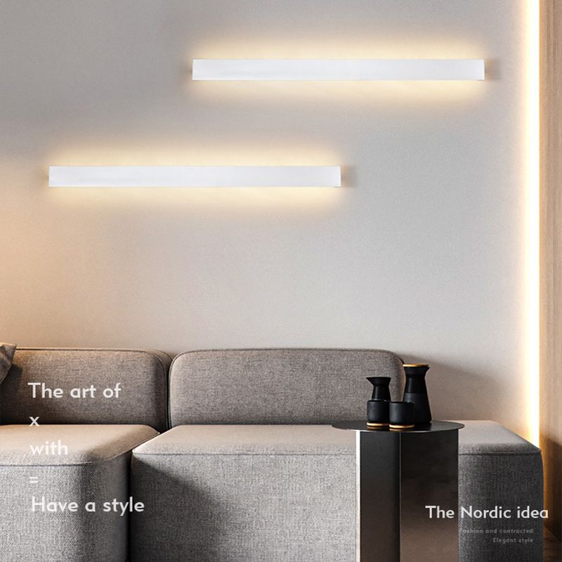 Lineare Form Metallwand Licht moderner Stil Einmals Wandmontage Leuchte