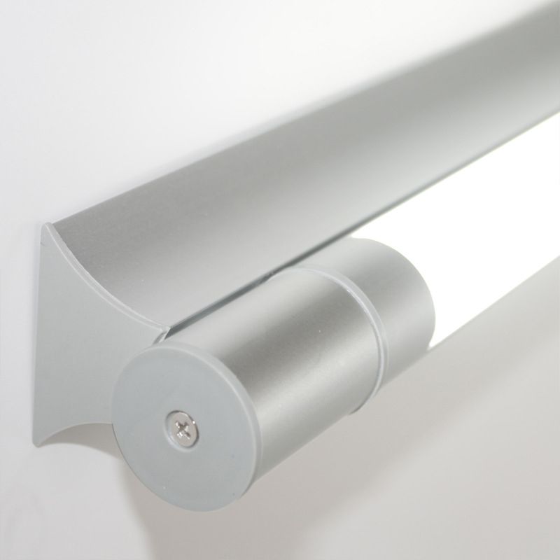 Modern Simple Aluminum Vanity Light Cylinder Shape Vanity Lamp with PC Shade for Bedroom