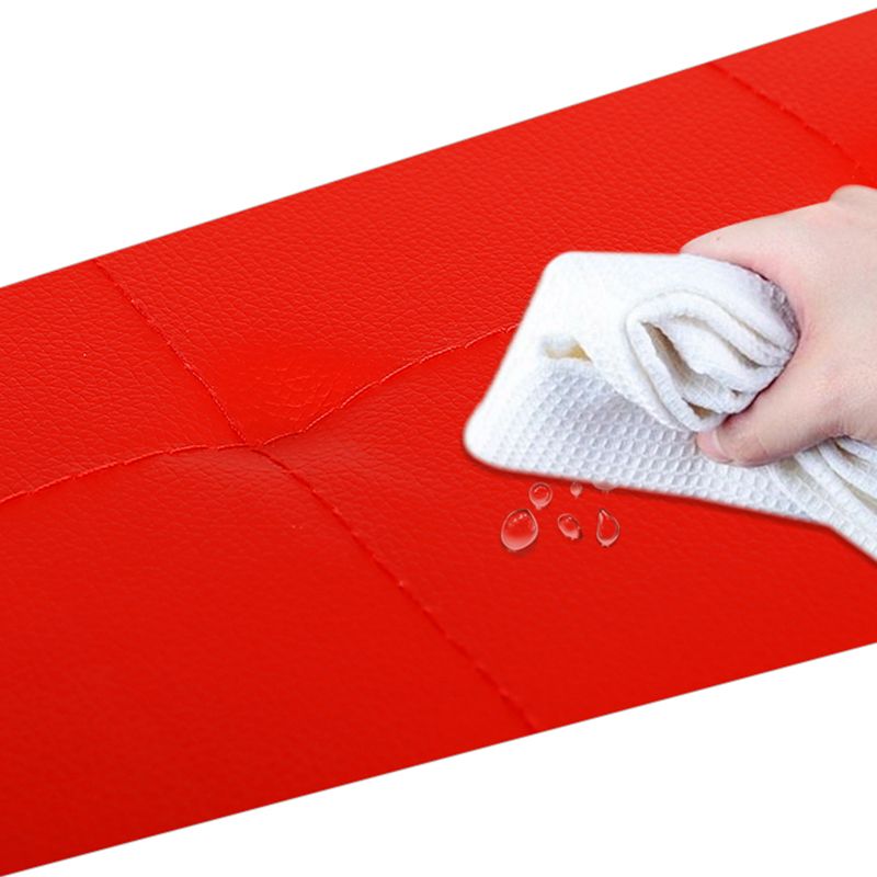 Modern Color Block Square Cube Water Resistant Storage Ottoman