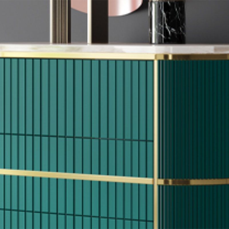 Glam Lingerie Chest Stone Vertical Storage Chest with Drawers for Bedroom