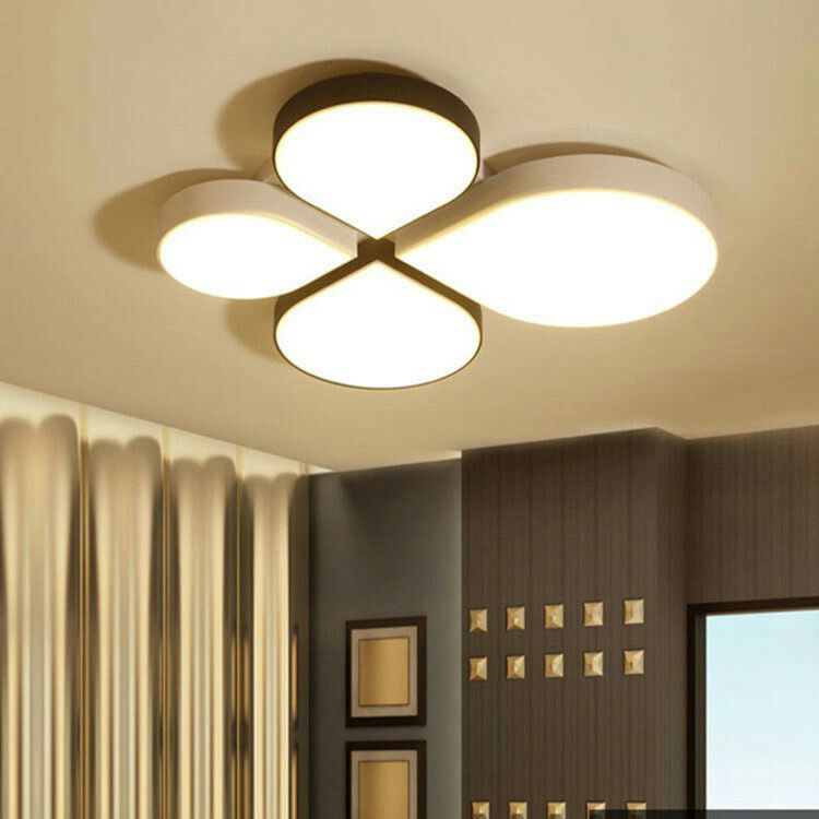 Waterdrop-Acryl-Deckenleuchte, nordische Schlafzimmer-Unterputzlampe in Weiß/Rosa/Blau mit warmem/weißem Licht