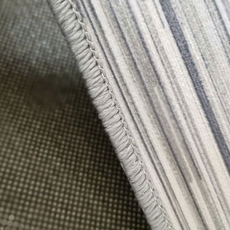 Beige Striped Carpet Polyester Simple Area Carpet Washable Carpet for Drawing Room