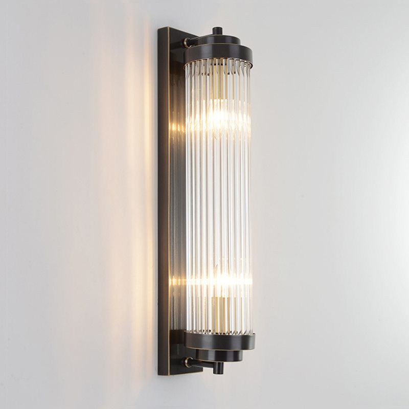 23.5 "H Luz de pared de cristal cilíndrica de montura de estilo posmoderno Ciudad de iluminación decorativa para la sala de estar para la sala de estar dormitorio