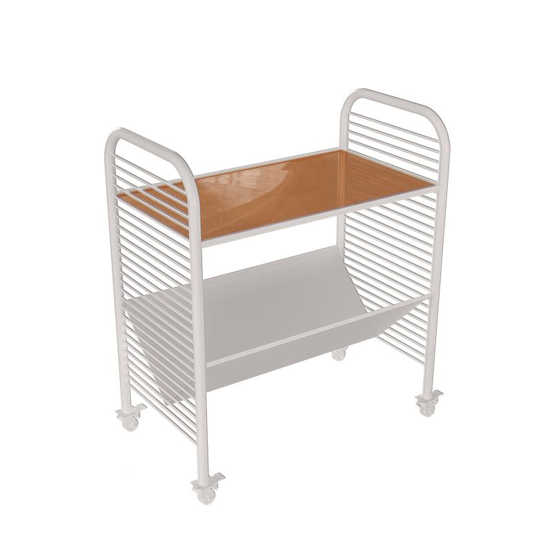 Contemporary 24" Tall Metal End Table Rectangular Side Table