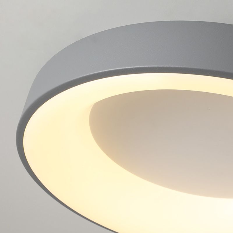 Luminaires encastrés à 1 lumière en acrylique, anneaux de style moderne, plafonniers à LED