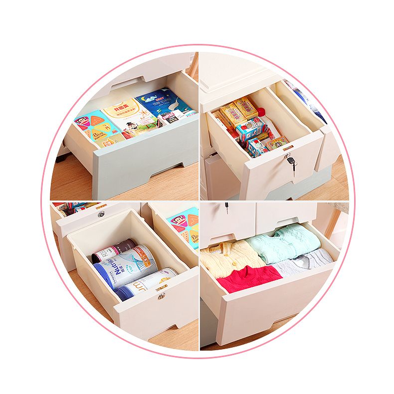 Plastic Storage Cabinet with Lock Contemporary Non-Hanging Armoire