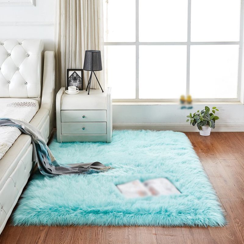 Simpleity Area Teppich funky einfach Wohnzimmer Teppich Polyester Shag Teppich mit Rutsch-Rücken